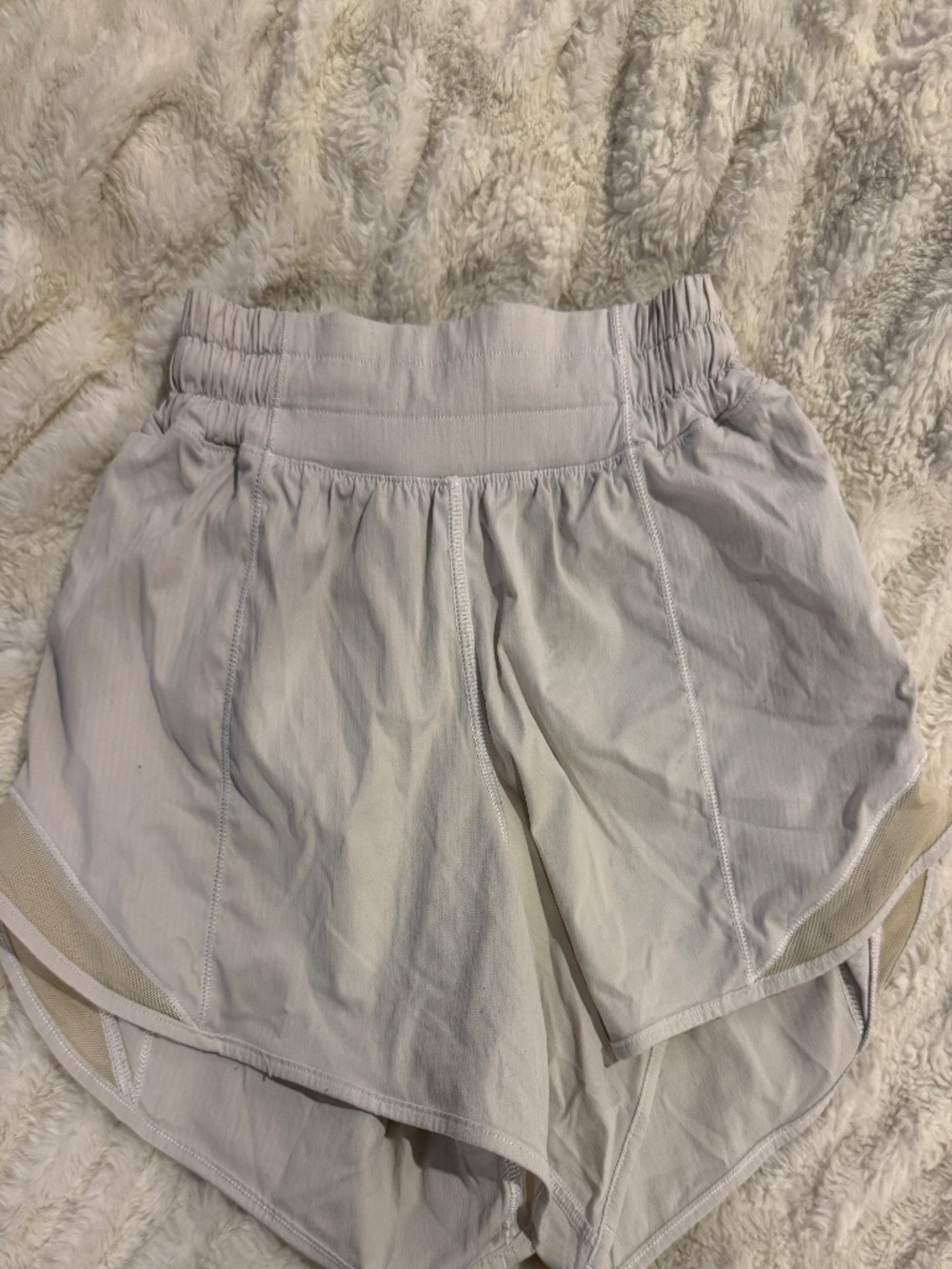 White Lululemon Hotty Hot Shorts